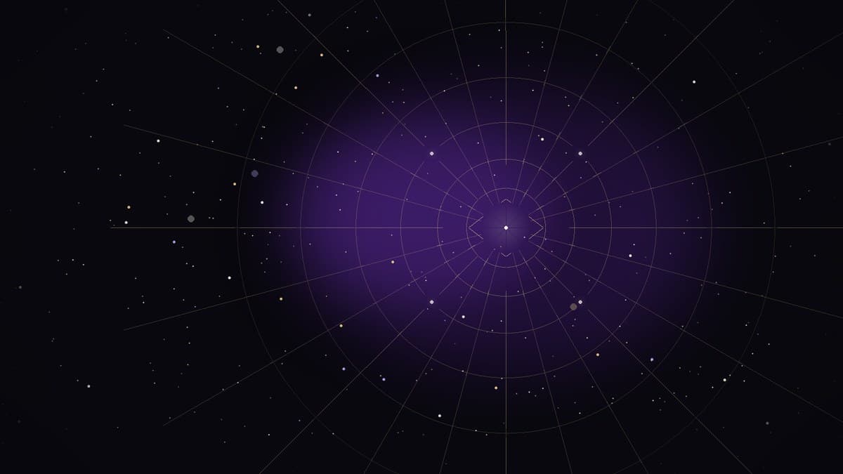 Laser-precise radial gold beams converging on a geometric focal point in void
